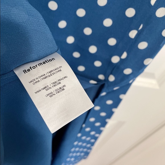 NWT Reformation Juliette Dress Lazuli 💙 - Picture 6 of 8